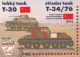 Russian tanks T-30 and T-34/76