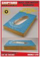 Lasercut wooden model base for diorama with Kogge von Kampen