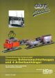 Chemnitzer Schienenschleifwagen und 4 Arbeitsanhän