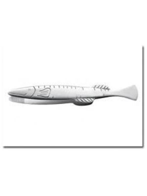 Tweezers in fish design 16 cm long with corrugated tip