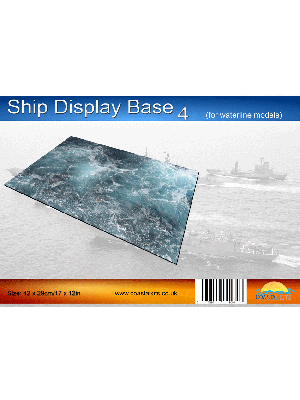 Ship Display Base with rough sea 420 x 297 mm