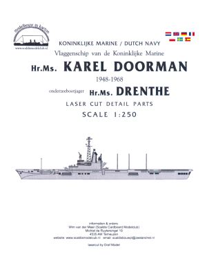 Karel Doorman Lasercut detail set 1/250