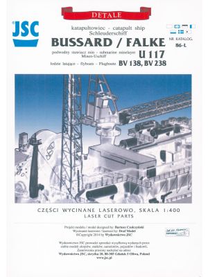 Lasercut Set for catapult ship Bussard/Falke