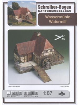 Marien Apotheke Gewerbehalle bâtiments 1:160 Schreiber-Bogen paper model 