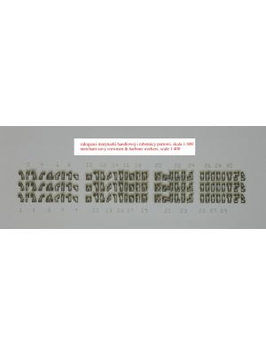 Lasercut-figures sailors & dock workers 1/400