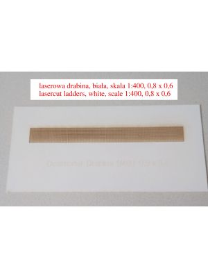 Lasercut-ladders, 0,8x0,6 mm, white, 1/400