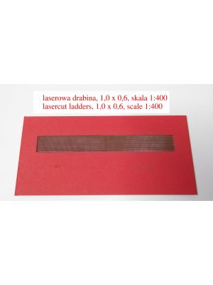 Lasercut-ladders, 1,0x0,6mm, red, 1/400
