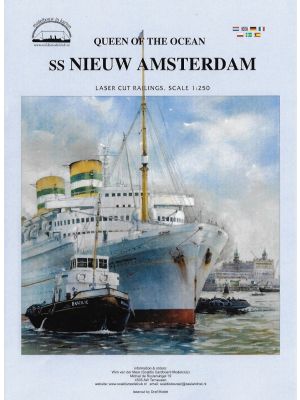Lasercutset railings for SS Nieuw Amsterdam