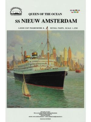 Lasercutset frames and details for SS Nieuw Amsterdam