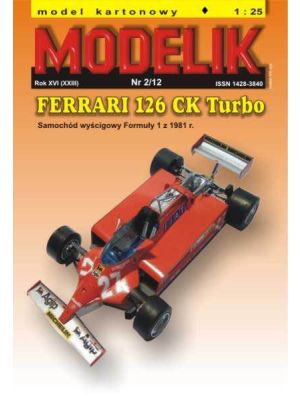 Formula 1 Ferrari 126 CK Turbo from 1981