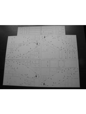 Lasercutset Britischer Panzer Mark Mk. IV Male