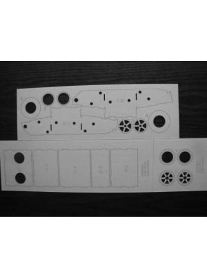 Lasercutset Vickers E Light Tank
