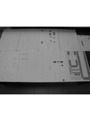 Lasercutset frames for diesel locomotive S200 (T699)