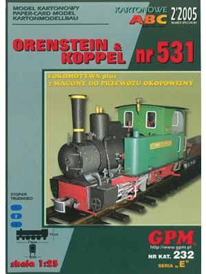 Steam train Orenstein & Koppel No. 531