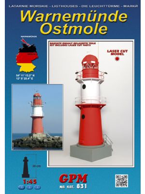 Lighthouse Warnemünde Ostmole 1:45