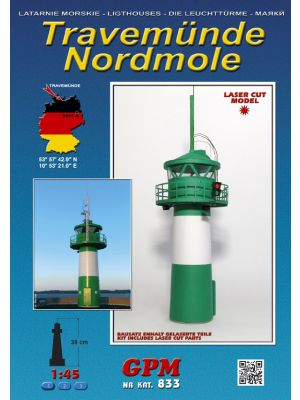 Lighthouse Travemünde Nordmole 1:45