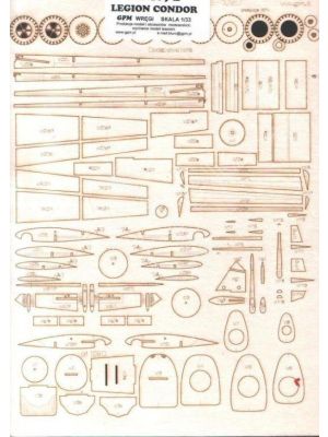 Me 109 B, C, D Lasercutsatz Spanten