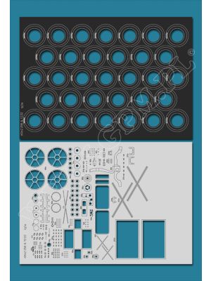 Lasercutset Frames, Wheels & Details für KrAZ 258 & TZ-22