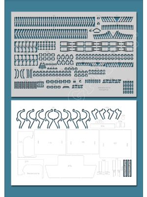 Laserset for m/s Westerplatte details & railings