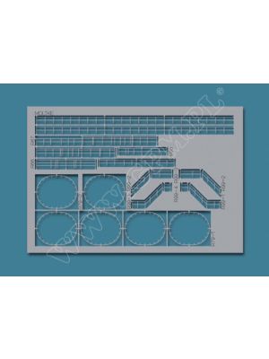 Laserset for SMS Moltke details & railings