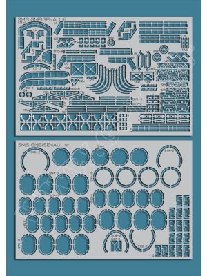 Lasercutset details for SMS Geisenau