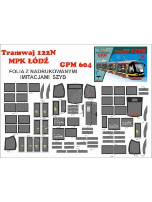 Foil for windows for Tramwaj 122N