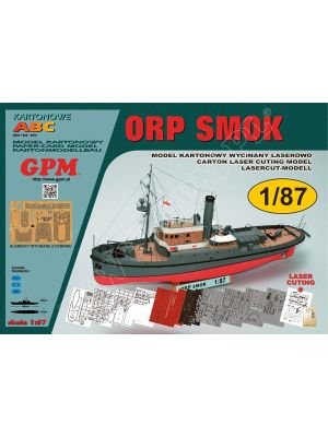 Polish Tug ORP Smok 1/87 Lasercut-Model