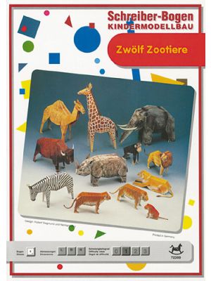 12 zoo animals