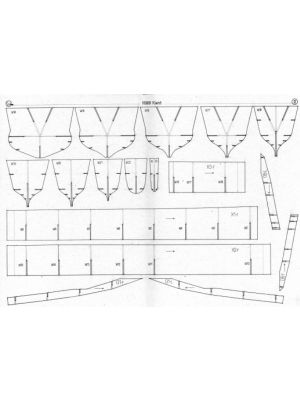 Lasercut Skeleton for HMS Kent