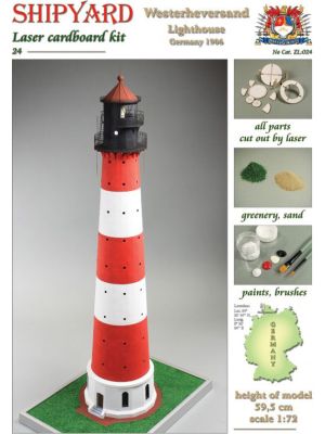 Westerheversand Lighthouse Laser Cardboard Kit