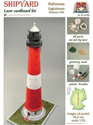 Pellworm Lighthouse Laser Cardboard Kit