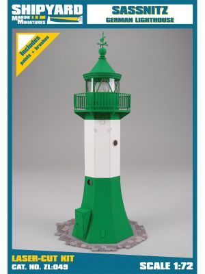 Lighthouse Sassnitz 1/72 Lasercut-Model