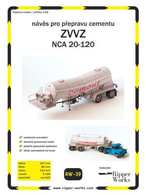 Concrete Semitrailer ZVVZ NCA 20-120