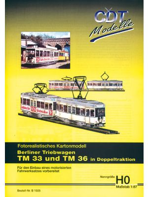 Berliner Triebwagen TM 33 und TM 36 in Doppeltrakt