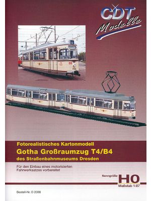 Gotha Großraumzug T4/B4 des Straßenbahnmuseums Dre