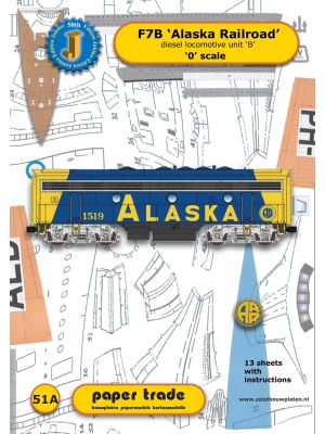 Diesel locomotive F7B Alaska Railroad