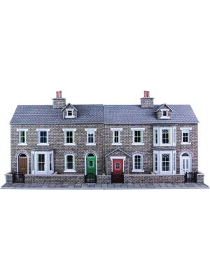 Low Relief Stone Terraced House Fronts