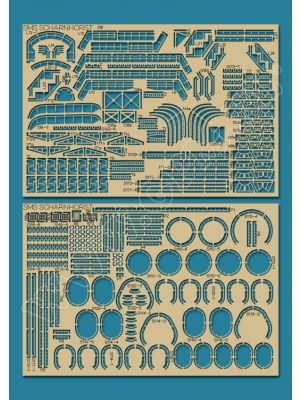 Lasercutset details for SMS Scharnhorst