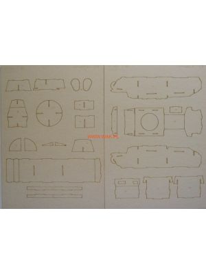 Lasercutset frames for Pzkpfw 35(t)