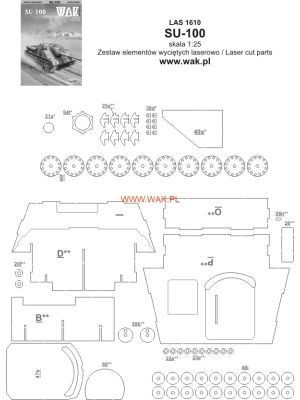 Lasercutset frames for Su-100