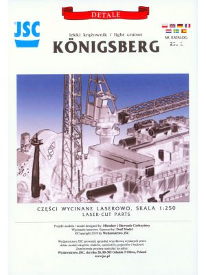 Lasercutset for Cruiser Königsberg 1/250