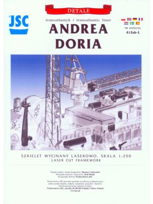 Lasercutset frames for Andrea Doria 1/250
