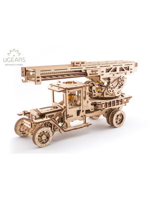 UGEARS Fire tuck with turntable ladder