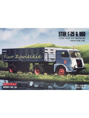 Polish truck Star C-25 & D60 semi-trailer from Piwo Żywieckie