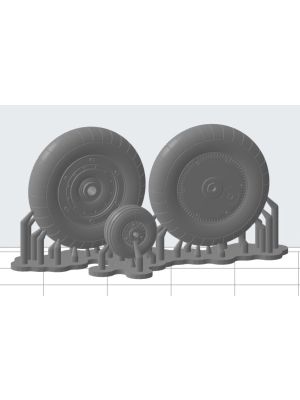 Wheels 3D print for Bf-109 F-2