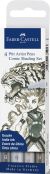 Faber-Castell 4-Piece Pitt Artist Pen Brush Set - Shading Set