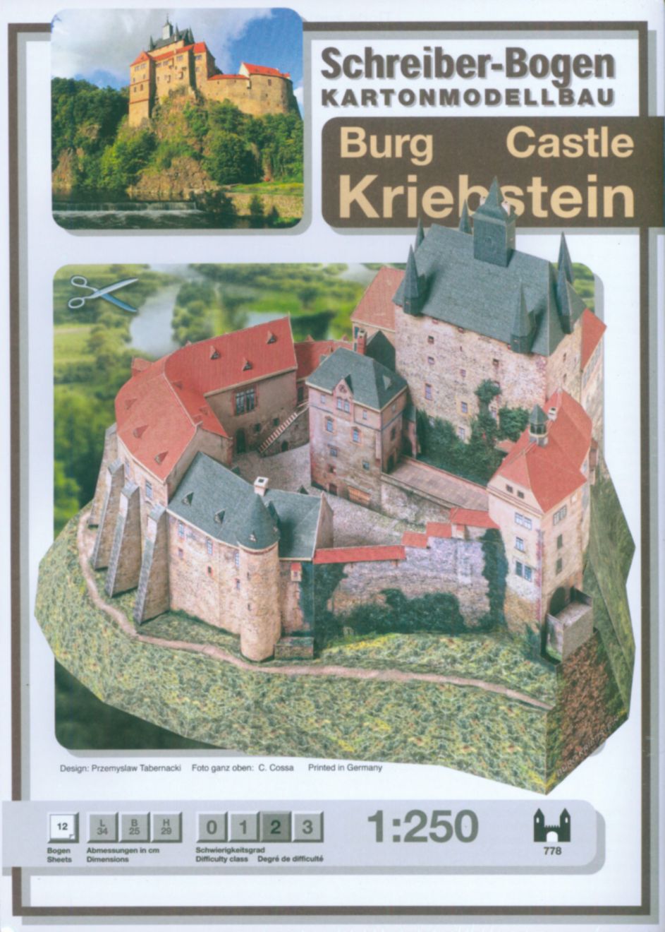 Schreiber-Bogen Card Model making Castle Kriebstein 