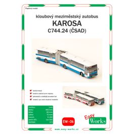 Articulated bus Ikarus 280.10 - fentens Papermodels