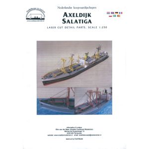Dutch cargo ship Axeldijk Lasercut details