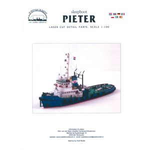 Tugboat Pieter Lasercut details